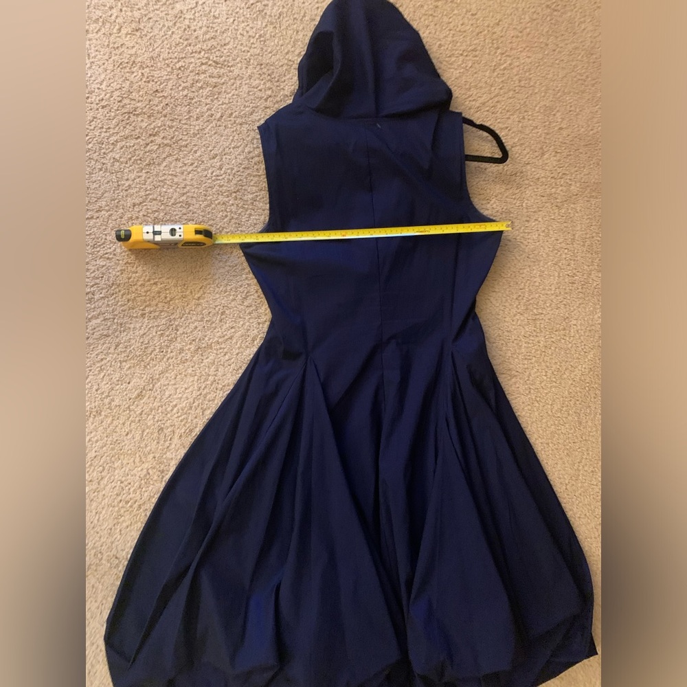 Paris Couture adjustable (bendable wire in neck)full skirt DRESS - XL cobalt